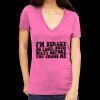 Tultex 214 - Ladies' Slim Fit Fine Jersey V-Neck Thumbnail