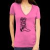 Tultex 214 - Ladies' Slim Fit Fine Jersey V-Neck Thumbnail