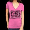 Tultex 214 - Ladies' Slim Fit Fine Jersey V-Neck Thumbnail