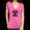 Tultex 214 - Ladies' Slim Fit Fine Jersey V-Neck Thumbnail