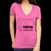 Tultex 214 - Ladies' Slim Fit Fine Jersey V-Neck Thumbnail
