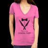 Tultex 214 - Ladies' Slim Fit Fine Jersey V-Neck Thumbnail