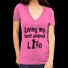 Tultex 214 - Ladies' Slim Fit Fine Jersey V-Neck Thumbnail