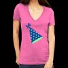 Tultex 214 - Ladies' Slim Fit Fine Jersey V-Neck Thumbnail