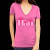 Tultex 214 - Ladies' Slim Fit Fine Jersey V-Neck Thumbnail