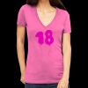Tultex 214 - Ladies' Slim Fit Fine Jersey V-Neck Thumbnail