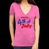 Tultex 214 - Ladies' Slim Fit Fine Jersey V-Neck Thumbnail