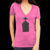 Tultex 214 - Ladies' Slim Fit Fine Jersey V-Neck Thumbnail