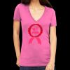 Tultex 214 - Ladies' Slim Fit Fine Jersey V-Neck Thumbnail