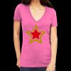 Tultex 214 - Ladies' Slim Fit Fine Jersey V-Neck Thumbnail