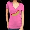 Tultex 214 - Ladies' Slim Fit Fine Jersey V-Neck Thumbnail