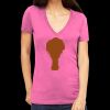 Tultex 214 - Ladies' Slim Fit Fine Jersey V-Neck Thumbnail