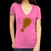 Tultex 214 - Ladies' Slim Fit Fine Jersey V-Neck Thumbnail