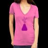 Tultex 214 - Ladies' Slim Fit Fine Jersey V-Neck Thumbnail