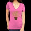 Tultex 214 - Ladies' Slim Fit Fine Jersey V-Neck Thumbnail