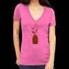 Tultex 214 - Ladies' Slim Fit Fine Jersey V-Neck Thumbnail