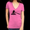 Tultex 214 - Ladies' Slim Fit Fine Jersey V-Neck Thumbnail