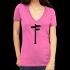 Tultex 214 - Ladies' Slim Fit Fine Jersey V-Neck Thumbnail