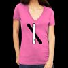 Tultex 214 - Ladies' Slim Fit Fine Jersey V-Neck Thumbnail