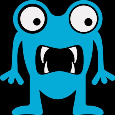 Cute Blue Monster Thumbnail