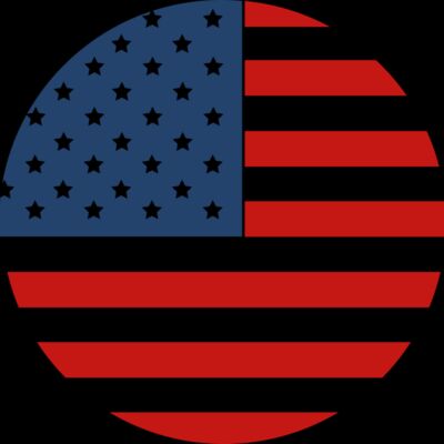 US Flag in Circle Thumbnail