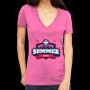Tultex 214 - Ladies' Slim Fit Fine Jersey V-Neck Thumbnail