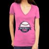 Tultex 214 - Ladies' Slim Fit Fine Jersey V-Neck Thumbnail