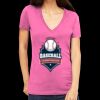 Tultex 214 - Ladies' Slim Fit Fine Jersey V-Neck Thumbnail