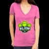 Tultex 214 - Ladies' Slim Fit Fine Jersey V-Neck Thumbnail