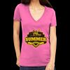 Tultex 214 - Ladies' Slim Fit Fine Jersey V-Neck Thumbnail
