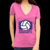 Tultex 214 - Ladies' Slim Fit Fine Jersey V-Neck Thumbnail