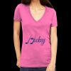 Tultex 214 - Ladies' Slim Fit Fine Jersey V-Neck Thumbnail