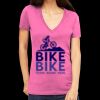 Tultex 214 - Ladies' Slim Fit Fine Jersey V-Neck Thumbnail
