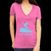 Tultex 214 - Ladies' Slim Fit Fine Jersey V-Neck Thumbnail