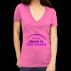 Tultex 214 - Ladies' Slim Fit Fine Jersey V-Neck Thumbnail
