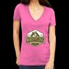 Tultex 214 - Ladies' Slim Fit Fine Jersey V-Neck Thumbnail