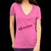 Tultex 214 - Ladies' Slim Fit Fine Jersey V-Neck Thumbnail
