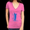 Tultex 214 - Ladies' Slim Fit Fine Jersey V-Neck Thumbnail