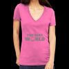 Tultex 214 - Ladies' Slim Fit Fine Jersey V-Neck Thumbnail