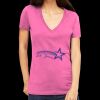 Tultex 214 - Ladies' Slim Fit Fine Jersey V-Neck Thumbnail