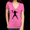 Tultex 214 - Ladies' Slim Fit Fine Jersey V-Neck Thumbnail