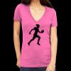 Tultex 214 - Ladies' Slim Fit Fine Jersey V-Neck Thumbnail