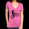 Tultex 214 - Ladies' Slim Fit Fine Jersey V-Neck Thumbnail