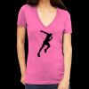 Tultex 214 - Ladies' Slim Fit Fine Jersey V-Neck Thumbnail