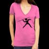 Tultex 214 - Ladies' Slim Fit Fine Jersey V-Neck Thumbnail