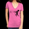 Tultex 214 - Ladies' Slim Fit Fine Jersey V-Neck Thumbnail