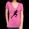 Tultex 214 - Ladies' Slim Fit Fine Jersey V-Neck Thumbnail