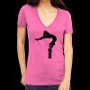 Tultex 214 - Ladies' Slim Fit Fine Jersey V-Neck Thumbnail