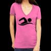 Tultex 214 - Ladies' Slim Fit Fine Jersey V-Neck Thumbnail