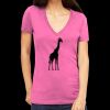 Tultex 214 - Ladies' Slim Fit Fine Jersey V-Neck Thumbnail